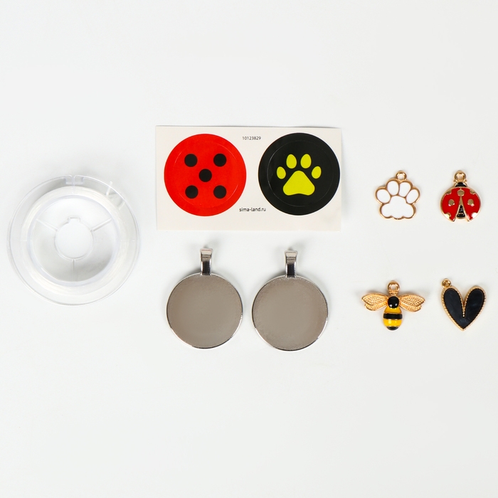 Набор «Создай украшение. Леди божья коровка», браслеты, кольца, бусы, 5 шармов. 7 видов бусин, наклейки, 5+ Набор «Создай украшение. Леди божья коровка», браслеты, кольца, бусы, 5 шармов. 7 видов бусин, наклейки, 5+