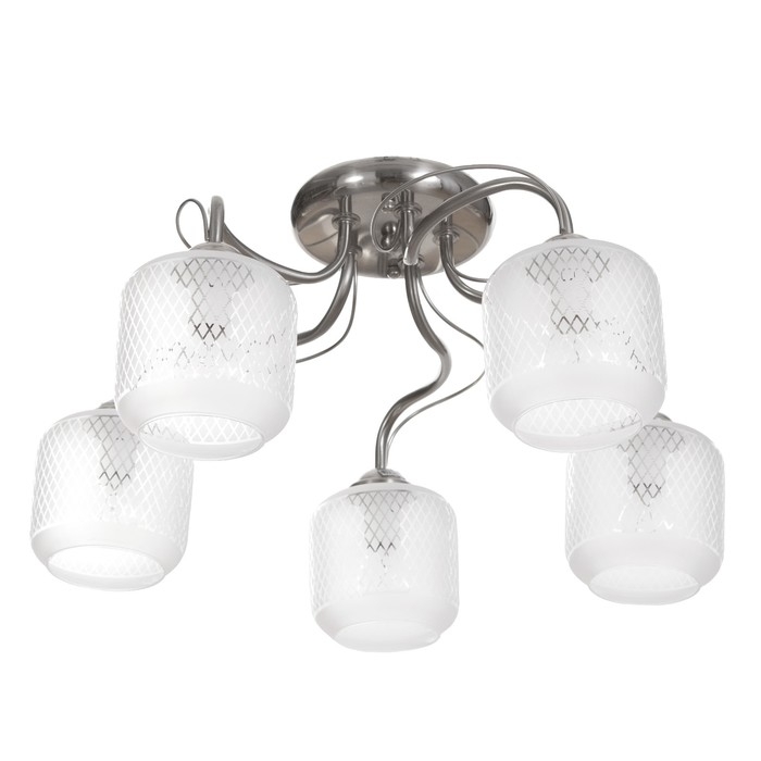 Люстра потолочная Бетти 5х40Вт Е14 Хром 54x54x29 см Люстра потолочная Бетти 5х40Вт Е14 Хром 54x54x29 см