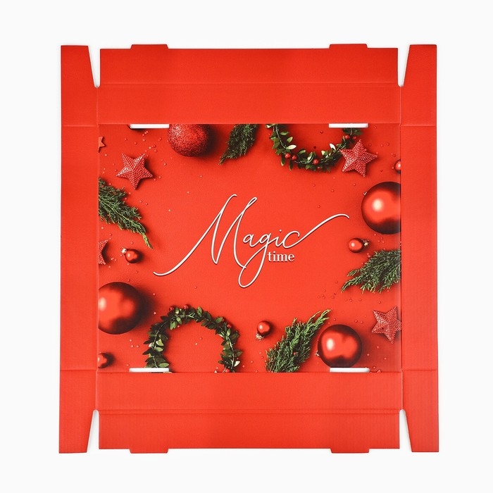 Коробка подарочная новогодняя складная «Magic time», 30 х 24.5 х 15 см, Новый год Коробка подарочная новогодняя складная «Magic time», 30 х 24.5 х 15 см, Новый год