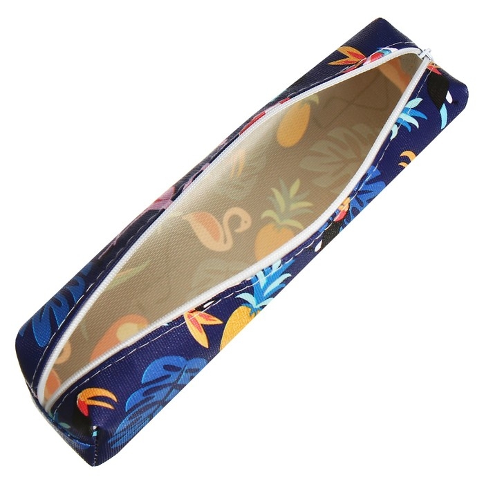 Пенал школьный на молнии Пенал школьный на молнии "Какаду" Calligrata, синий