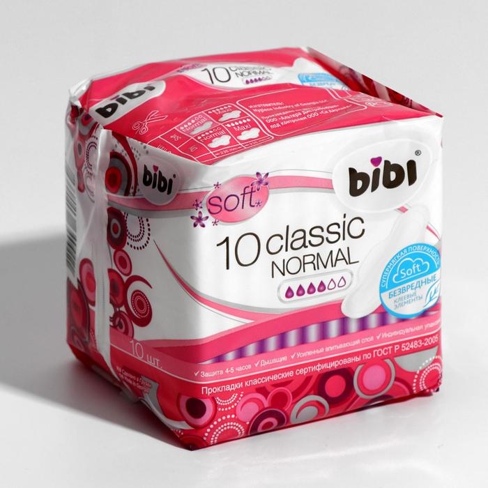 Прокладки «BiBi» Classic Normal soft, 10 шт. Прокладки «BiBi» Classic Normal soft, 10 шт.