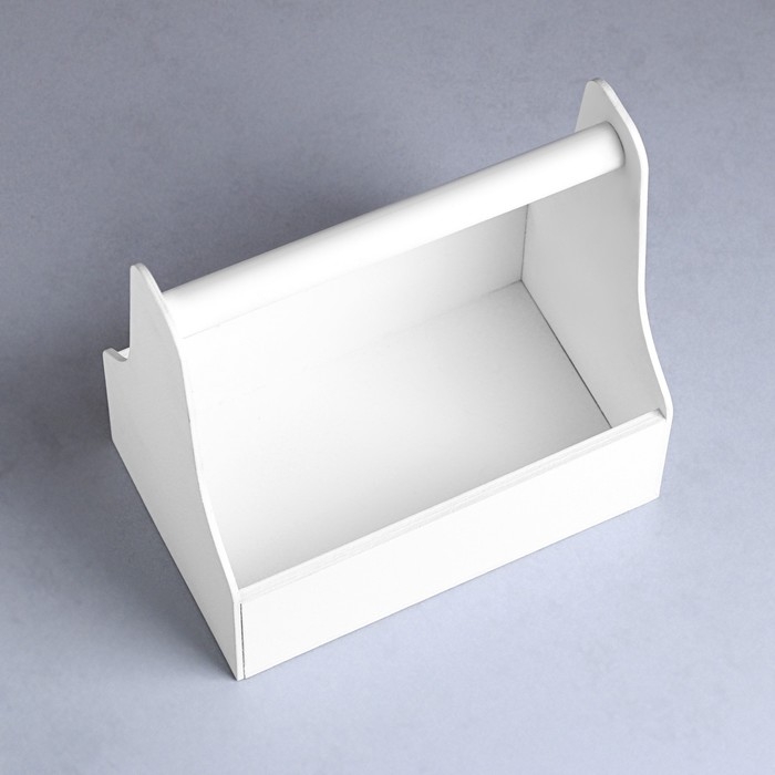 Кашпо деревянное 20×12.5×20 см Стелла Моно, с ручкой, белый Дарим Красиво Кашпо деревянное 20×12.5×20 см Стелла Моно, с ручкой, белый Дарим Красиво