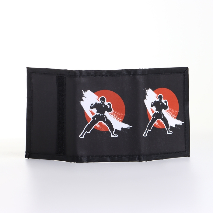 Кошелёк детский на липучке «Выбражулька», цвет чёрный