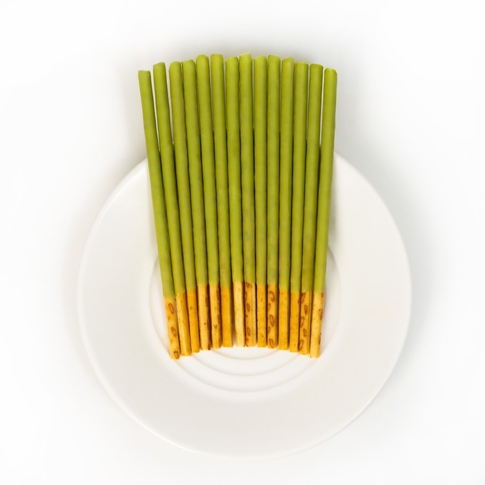 Палочки поки Pocky GLICO Палочки поки Pocky GLICO "Зелёный чай" в белом шоколаде, 33 г