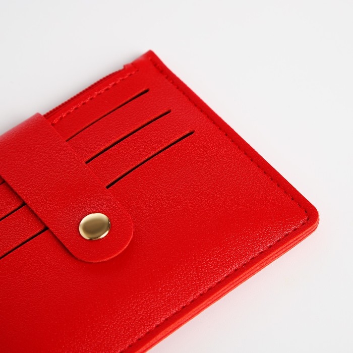 Картхолдер на кнопке, цвет красный Картхолдер на кнопке, цвет красный