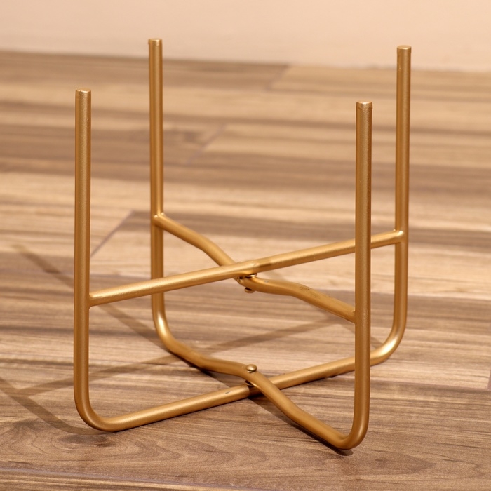 Кашпо на подставке  Кашпо на подставке "Хани" металл (набор 2 шт), диаметр 30 и 25 см