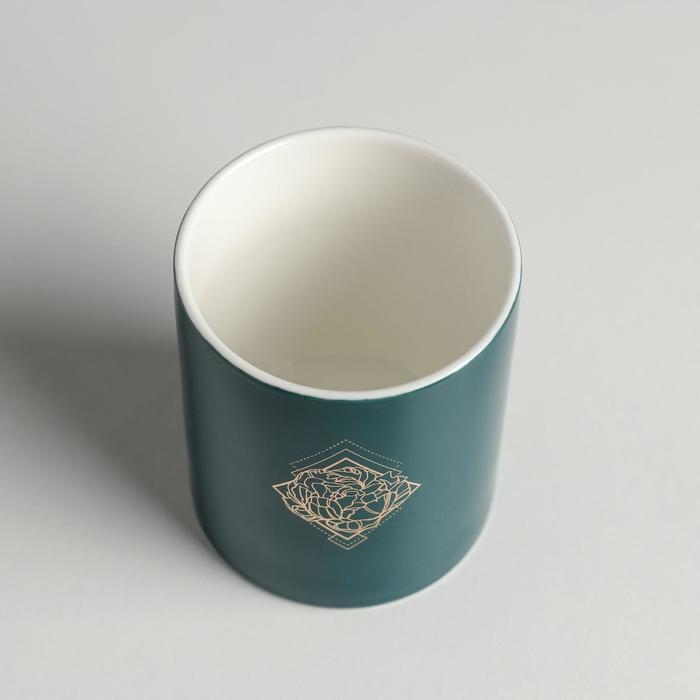 Горшок для цветов с тиснением, «Роза», 8 х 9.5 см Горшок для цветов с тиснением, «Роза», 8 х 9.5 см