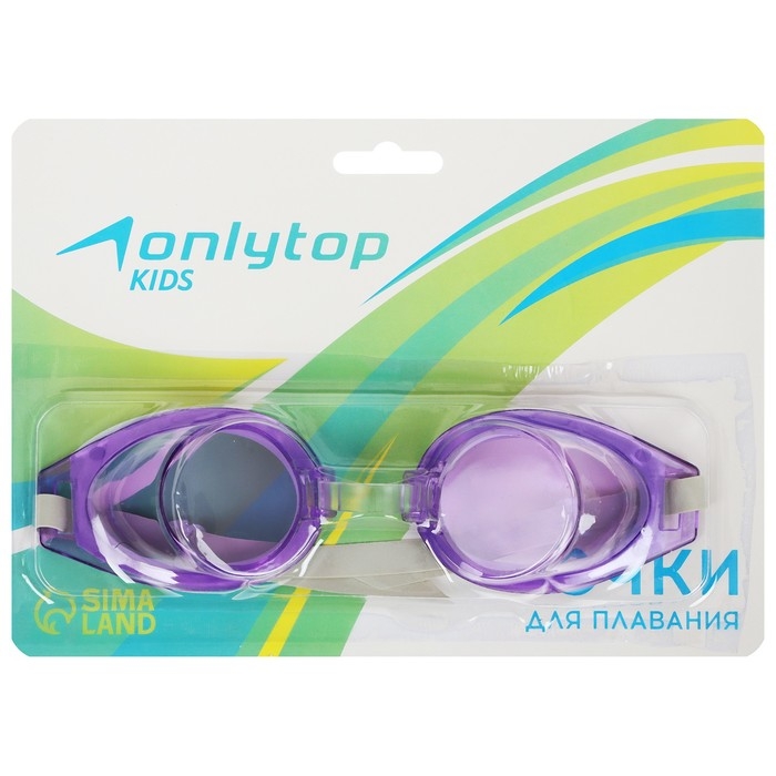 Очки для плавания детские ONLYTOP, цвета МИКС Очки для плавания детские ONLYTOP, цвета МИКС