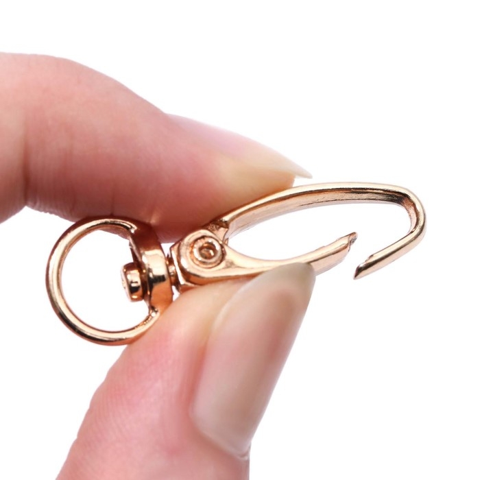 Карабин металлический, 36 × 12 мм / 9,5 × 1,4 мм, 5 шт, цвет золотой Карабин металлический, 36 × 12 мм / 9,5 × 1,4 мм, 5 шт, цвет золотой