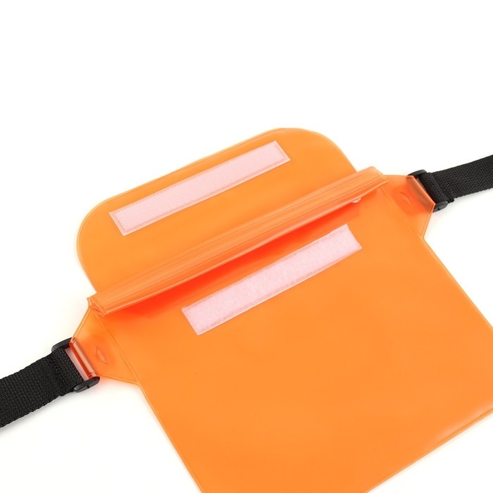 Сумка поясная, водонепроницаемая, оранжевая, 22 х 18 см Сумка поясная, водонепроницаемая, оранжевая, 22 х 18 см