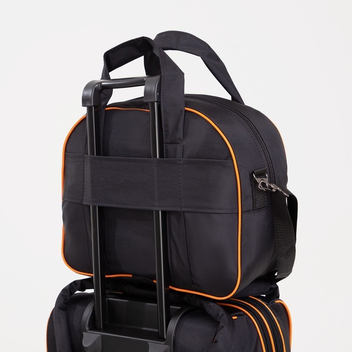 Чемодан детский 37 л (S), отдел на молнии, дорожная сумка, цвет чёрный