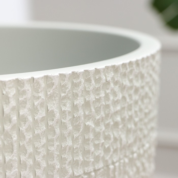 Горшок цветочный Горшок цветочный "Ротанг светло-серый бутон №8", 22 л