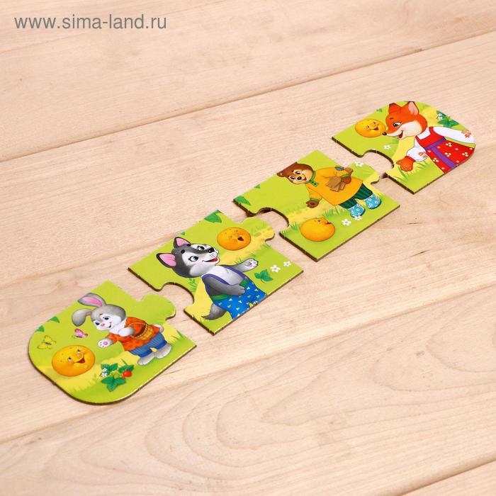 Пазлы-цепочки «Любимые сказки», 24 детали, в пакете Пазлы-цепочки «Любимые сказки», 24 детали, в пакете