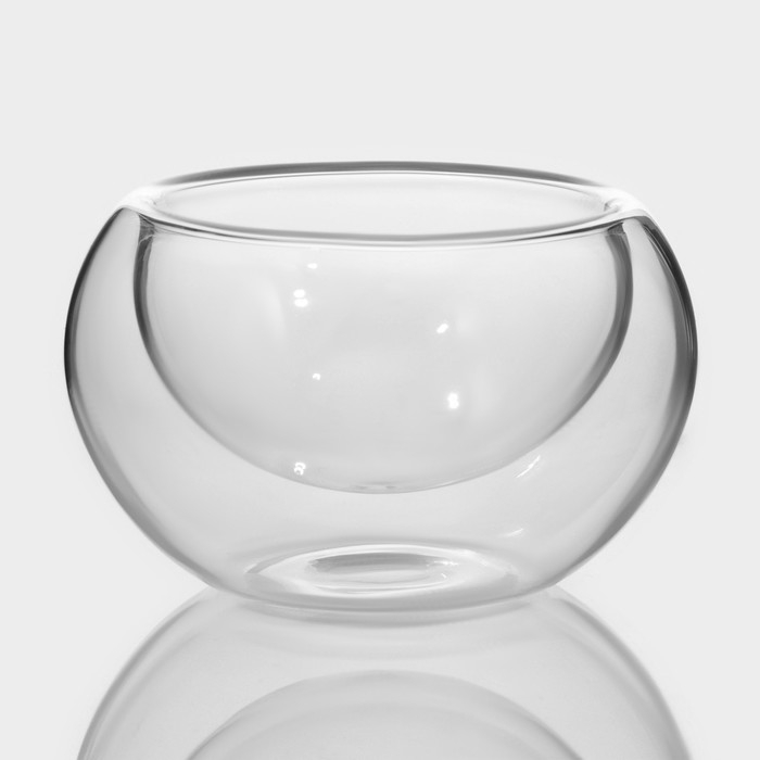 Набор пиал стеклянных с двойными стенками Magistro «Сакура», 50 мл, 6 шт Набор пиал стеклянных с двойными стенками Magistro «Сакура», 50 мл, 6 шт