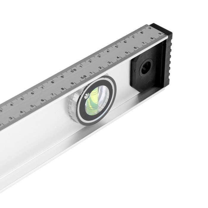 Уровень алюминиевый ТУНДРА  Уровень алюминиевый ТУНДРА "Рельс", 3 глазка (1 поворотный), 600 мм