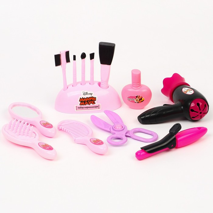 Набор парикмахера, в чемоданчике, МИКС, Минни Маус Набор парикмахера, в чемоданчике, МИКС, Минни Маус
