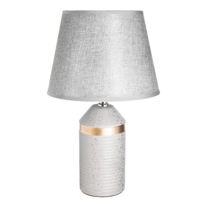 Настольная лампа Настольная лампа "Брианна" Е14 40Вт серо-золотой 22х22х36,5 см RISALUX