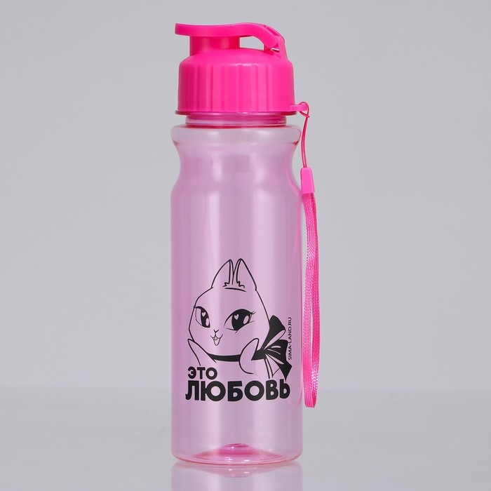 Бутылка для воды «Это любовь», 500 мл Бутылка для воды «Это любовь», 500 мл