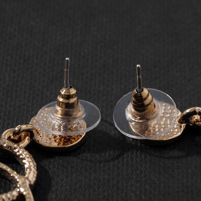 Серьги ассорти «Сиеста» игривые кошки, цвет белый в золоте Серьги ассорти «Сиеста» игривые кошки, цвет белый в золоте