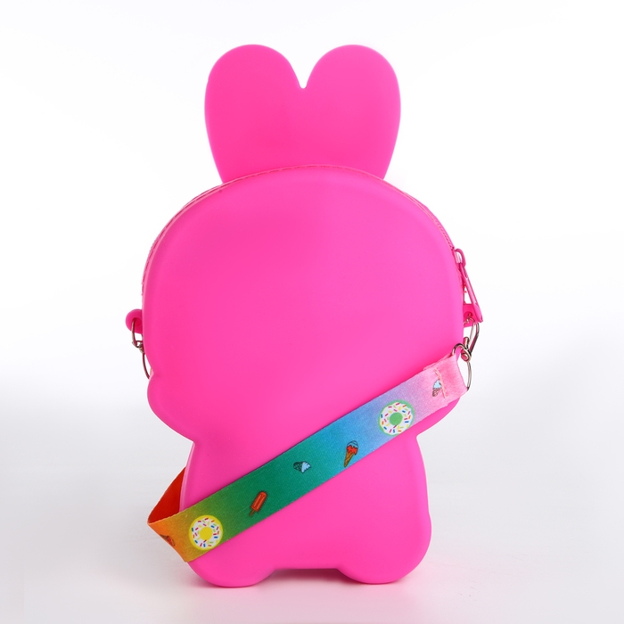Сумка детская для девочки на молнии, pop it, цвет малиновый