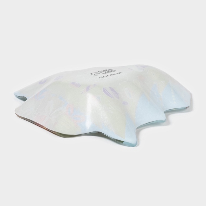 Блюдо стеклянное сервировочное Доляна «Ёлочка с подарками», 17,7×18,5×3,5 см Блюдо стеклянное сервировочное Доляна «Ёлочка с подарками», 17,7×18,5×3,5 см