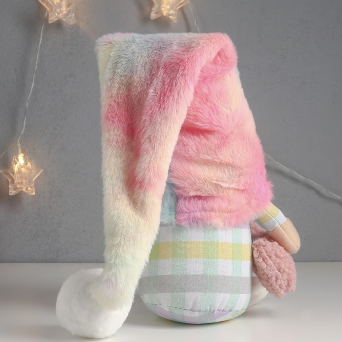 Кукла интерьерная Кукла интерьерная "Гном в пижаме и тапочках, с игрушкой-зайкой" 57х13х13 см