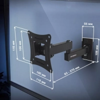 Кронштейн для телевизора GL-N1 10"-27" до 15кг