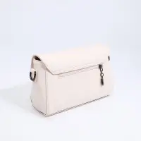 Сумка женская мессенджер на магните, 24&times;10&times;15 см, однотонная, белая