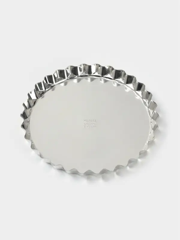 Форма для выпечки, d=20.6 см, h=2.1 см, малая, жесть, серебристая