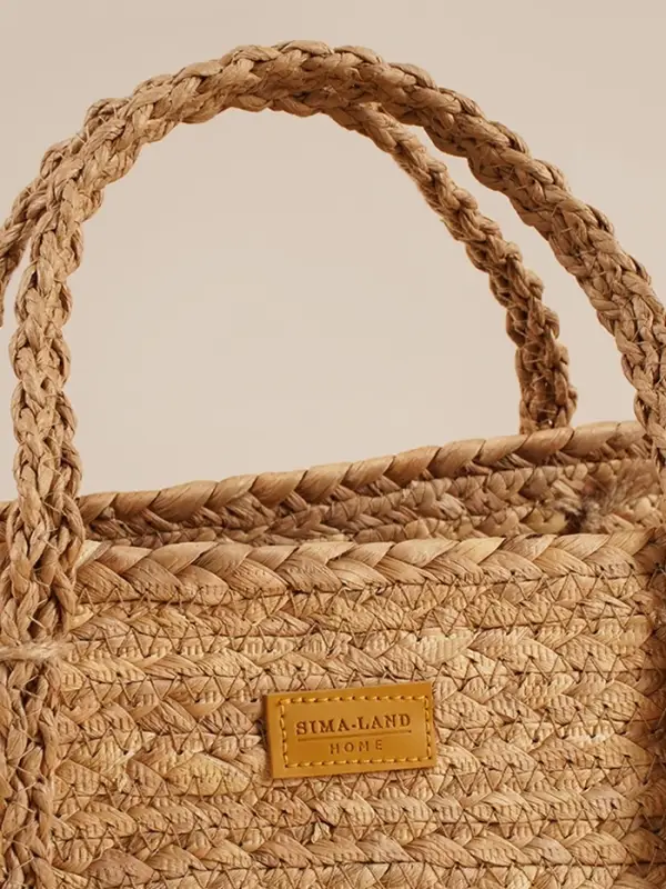 Корзина для белья плетеная SL Home Orden, хлопок, гиацинт, 42&times;24&times;35 см