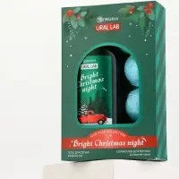 Winter Melody НаборBright Christmas night Гель д/душа, 300 мл и бомбочки для ванны, 4*40 гр,
