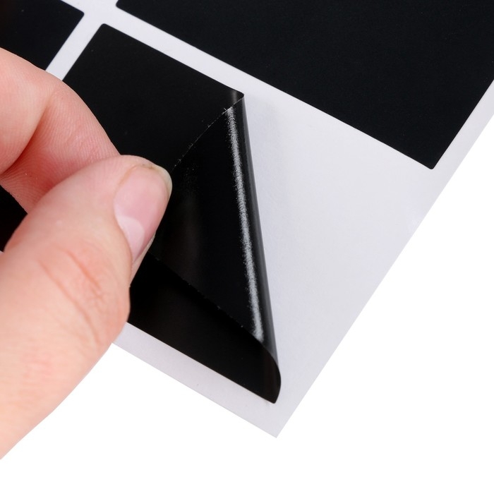 Наклейки водонепроницаемые, набор листов 5 шт., меловой маркер, размер 1 наклейки — 60 × 40 мм Наклейки водонепроницаемые, набор листов 5 шт., меловой маркер, размер 1 наклейки — 60 × 40 мм