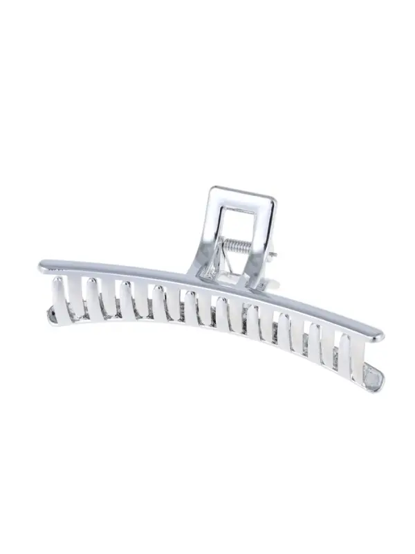 Краб для волос "Хилман" классик, 11 см, серебро