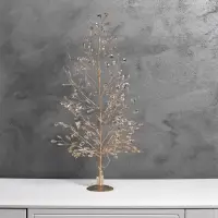 Фигура светодиодная &laquo;Застывшие кристаллы&raquo; 55&times;30&times;3 см, 20 LED, от батареек CR2032&times;2 (в комплекте), свечение тёплое белое