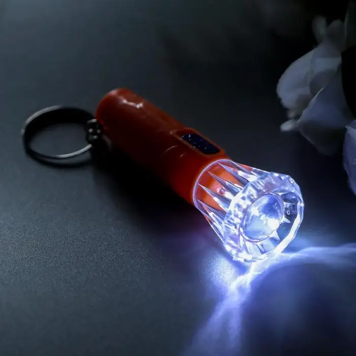 Фонарик брелок для ключей на кольце «Сияние», 6.8×2.4×2.4 см, МИКС Фонарик брелок для ключей на кольце «Сияние», 6.8×2.4×2.4 см, МИКС