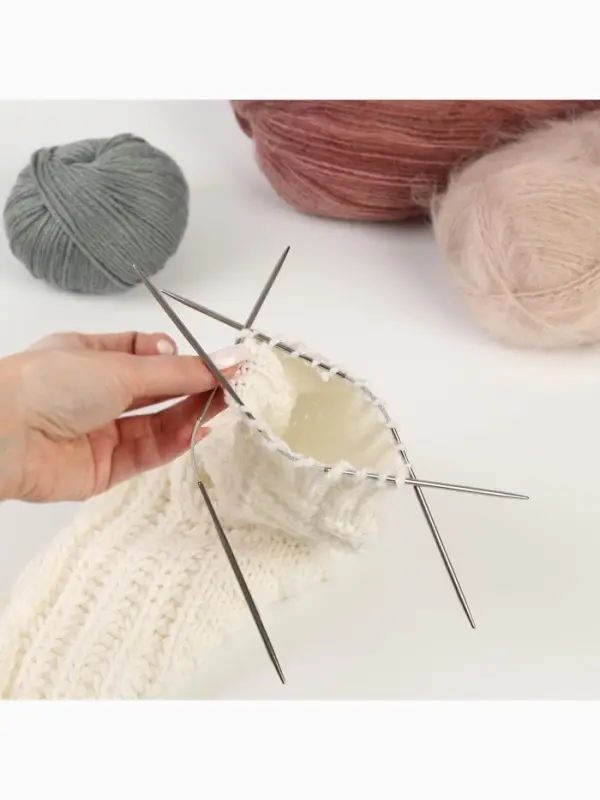 Спицы для вязания, чулочные, гибкие, d=2 мм, 21 см, 3 шт.