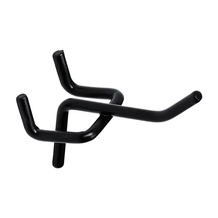 Крючок одинарный для металлической перфорированной панели, d=3.2 мм, L=5 см, шаг 25 мм, чёрный