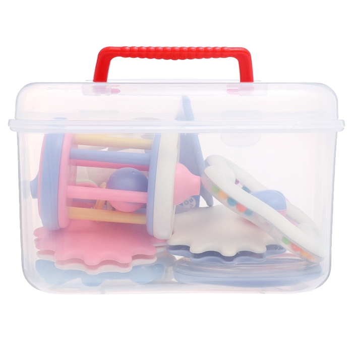 Набор погремушек с прорезывателями «Лаванда», цвета МИКС