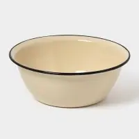 Миска эмалированная, 4 л, слоновая, кости