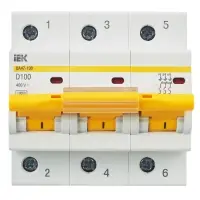 KARAT Автоматический выключатель ВА47-100 3P D 100А 10кА IEK