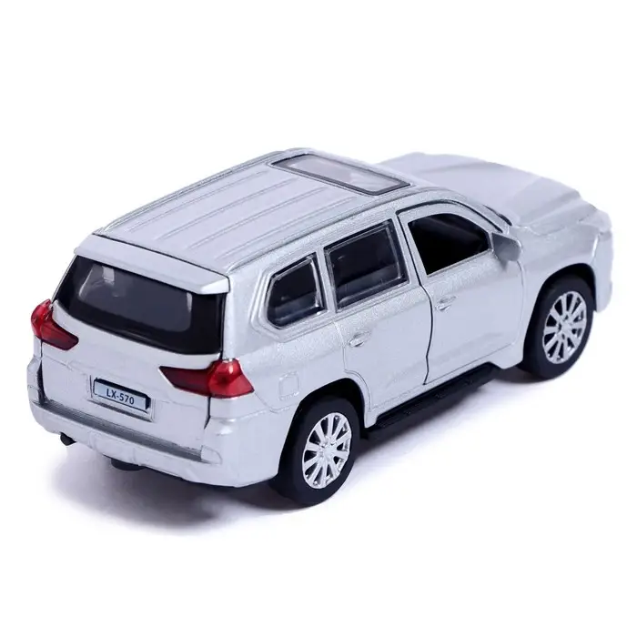 Машина металл Chevrolet Tahoe и Lexus LX 570, 12 см, открываются двери и багажник, инерция, МИКС