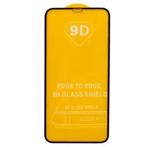 Защитное стекло для iPhone 11/XR Full Glue с рамкой 2.5D черное (25 шт./уп.)
