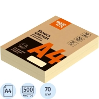 Бумага цветная (желтый пастель), 70г, А4, 500 л
