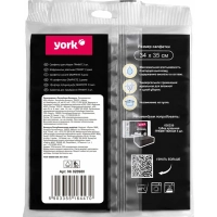 Салфетки хозяйственные YORK Графит 34х35см вискозная 3шт/уп_020980