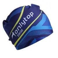 Шапочка для плавания взрослая ONLYTOP Swim, тканевая, обхват 54-60 см