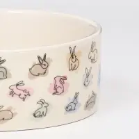 Миска керамическая &laquo;Кролик&raquo; 300 мл, 11.5&times;4.5 см, бежевая