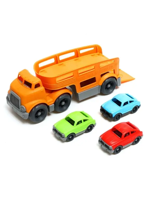 Грузовик - автовоз детский, с 3 машинками, цвет МИКС
