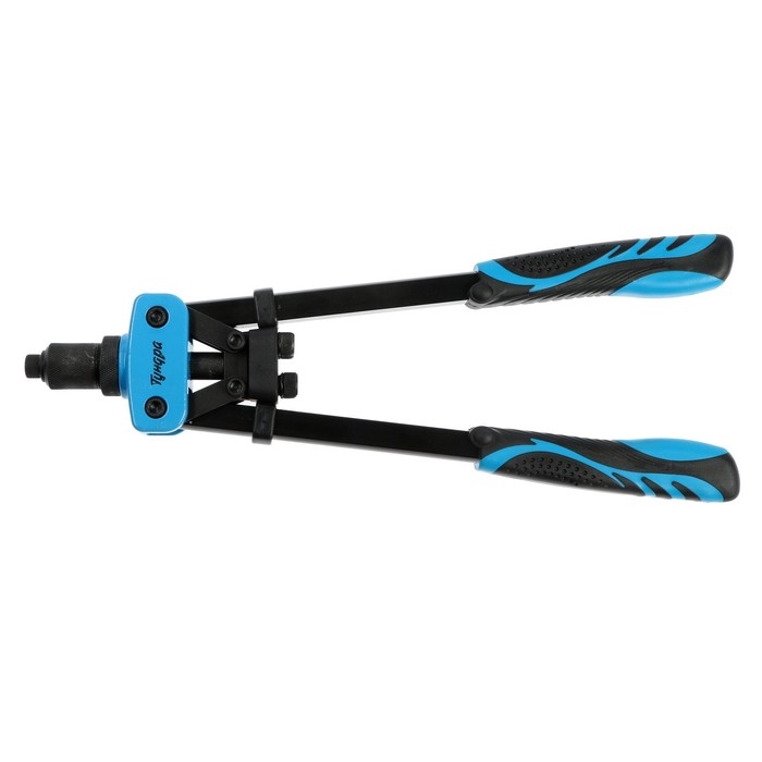 Заклепочник ТУНДРА, 360 мм, двуручный, заклепки 2.4 - 3.2 - 4 - 4.8 - 6.4 мм Заклепочник ТУНДРА, 360 мм, двуручный, заклепки 2.4 - 3.2 - 4 - 4.8 - 6.4 мм