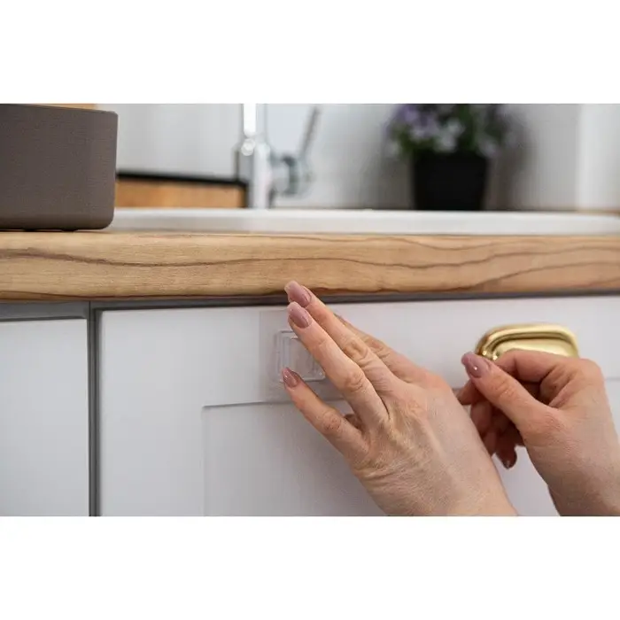 Крючок держатель самоклеящийся Доляна, 2 детали, 5.7×5.7×1 см, прозрачный