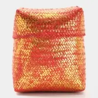 Корзинка плетёная &laquo;Голден&raquo;, 25&times;25&times;30 см, розовая